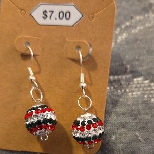 Elegant Multicolor Crystal Ball Earrings